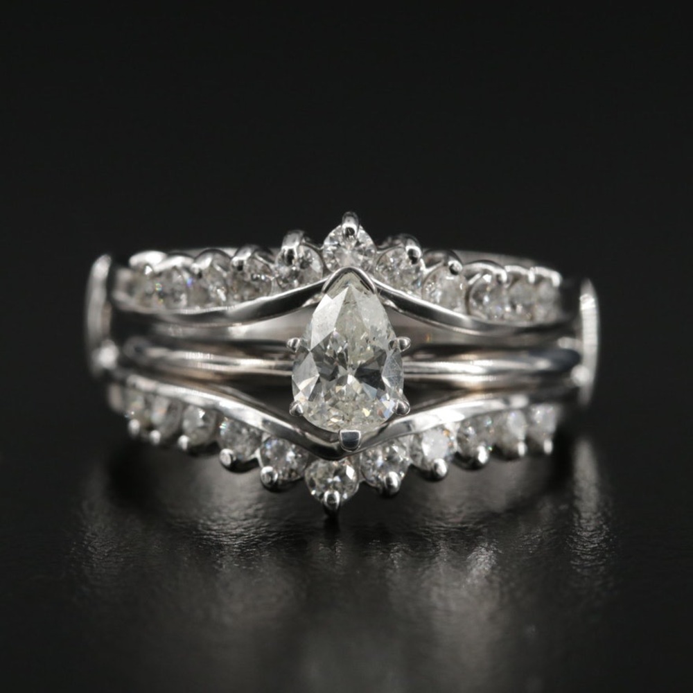 Vintage 1.74 ctw Diamond Engagement Ring Boho 10